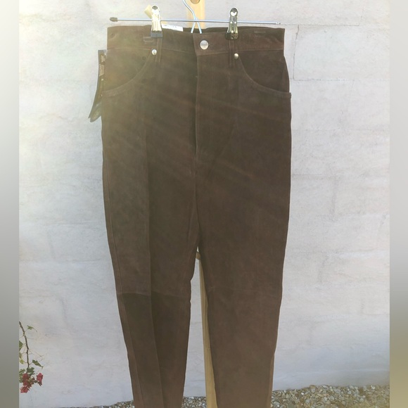 Wrangler Denim - NWT suede leather cowgirl wrangler jeans
